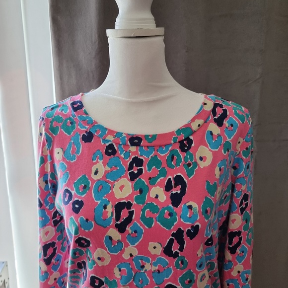 Lilly Pulitzer Pink/Blue Dress size Small. 100% Cotton - Picture 3 of 8